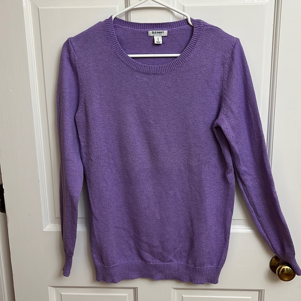 Purple sweater!